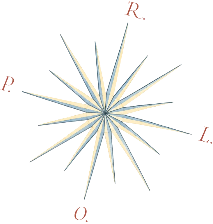 Rosa dei venti decorativa